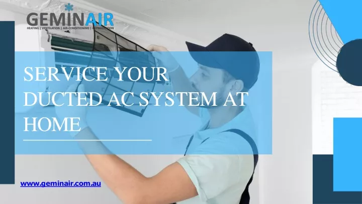 service your ducted ac system at home