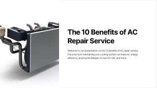 The 10 Benefits of AC Repair Service