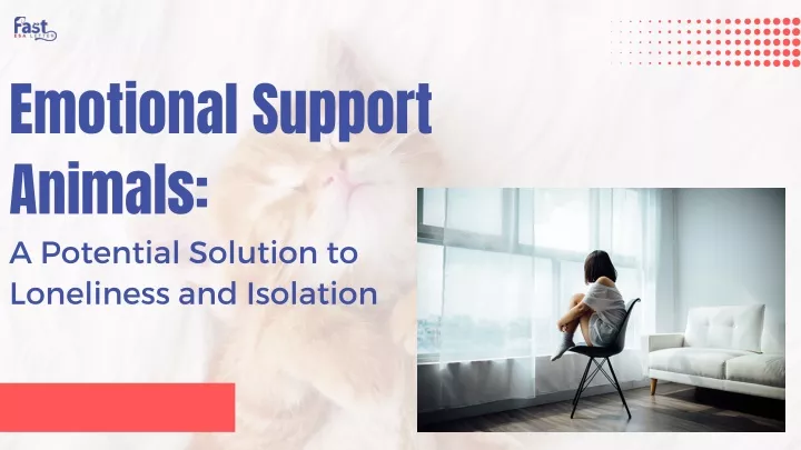 emotional support animals a potential solution