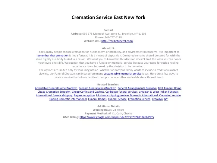 cremation service east new york