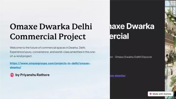 omaxe dwarka delhi commercial project