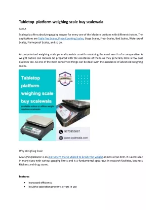 tabletop platform weighing scale buy scalewala