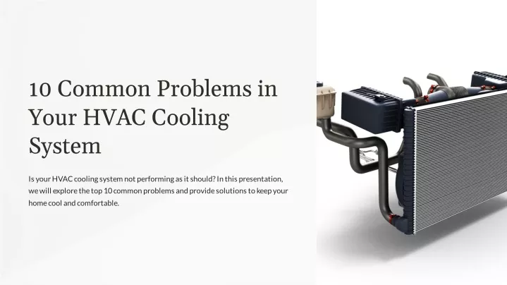 10 common problems in your hvac cooling system