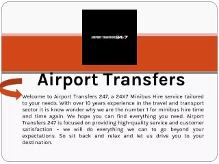 UK Airport Transfers | Airport Minibuses - UK Airport Transfers 247