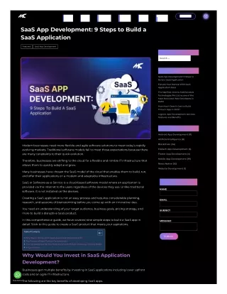 SaaS App Development: 9 Steps to Build a SaaS Application