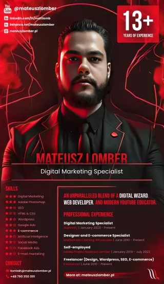 Mateusz Lomber - Digital Marketing Specialist