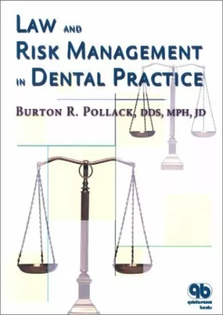 Download Book [PDF] Law and Risk Management in Dental Practice