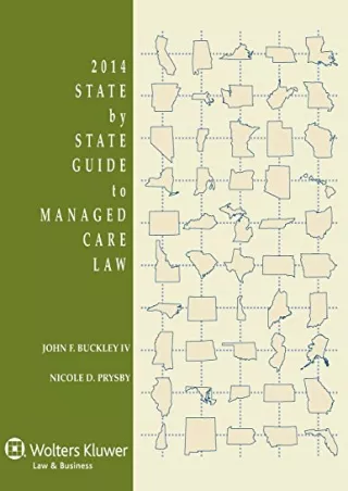 Read ebook [PDF] State By State Guide To Managed Care Law, 2014 Edition