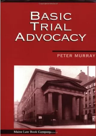 Read PDF  Basic Trial Advocacy