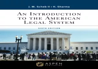 Download An Introduction to the American Legal System (Aspen Paralegal Series) A