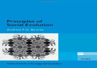 [PDF] Principles of Social Evolution (Oxford Series in Ecology and Evolution) Ip