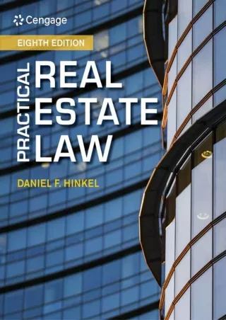 Read Ebook Pdf Practical Real Estate Law (MindTap Course List)