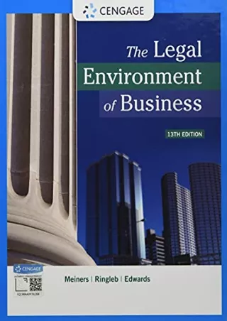 Full Pdf The Legal Environment of Business