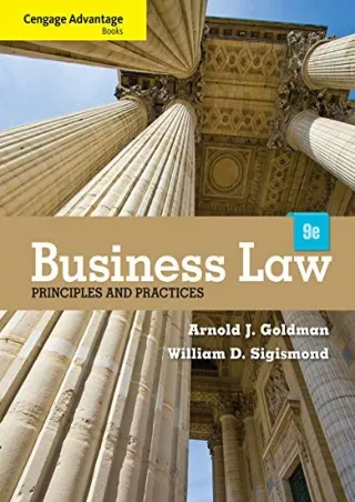 Full PDF Cengage Advantage Books: Business Law: Principles and Practices