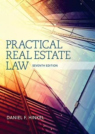 Pdf Ebook Practical Real Estate Law