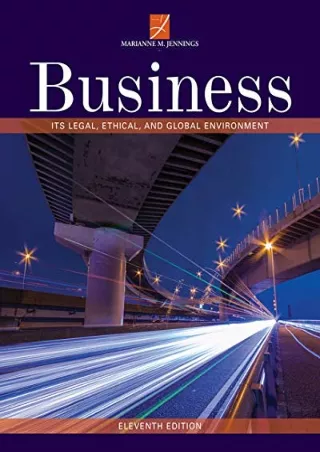 Epub Business: Its Legal, Ethical, and Global Environment