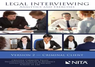 PDF Legal Interviewing: Analytics and Exercises, Version 2, Criminal Client (NIT
