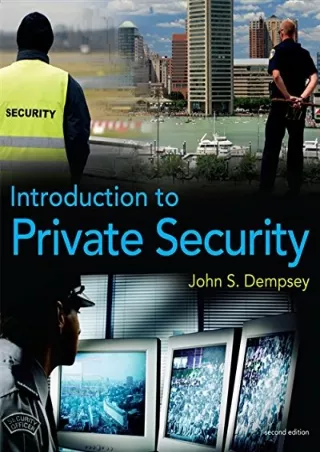 Read Ebook Pdf Introduction to Private Security