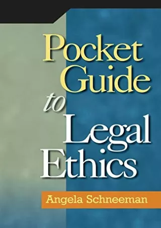Epub Pocket Guide to Legal Ethics