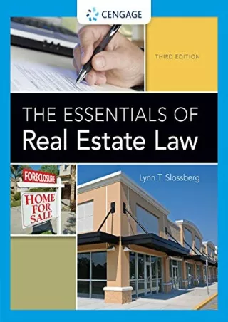 Full DOWNLOAD The Essentials of Real Estate Law
