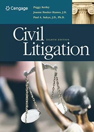 Download Book [PDF] Civil Litigation