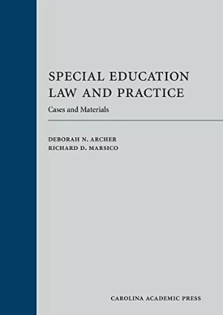Read ebook [PDF] Special Education Law and Practice: Cases and Materials