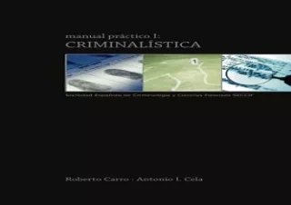 (PDF) Manual práctico I: Criminalística (Manuales prácticos SECCIF) (Spanish Edi