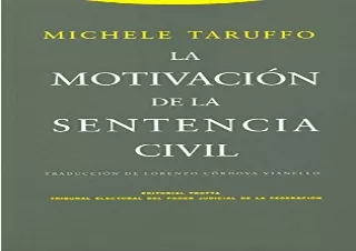 PDF La motivación de la sentencia civil (Estructuras y Procesos. Derecho) (Spani