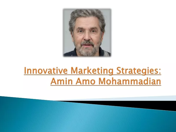 innovative marketing strategies amin amo mohammadian