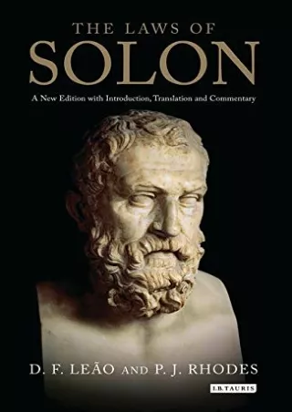 Read PDF  The Laws of Solon: A New Edition with Introduction, Translation and Commentary