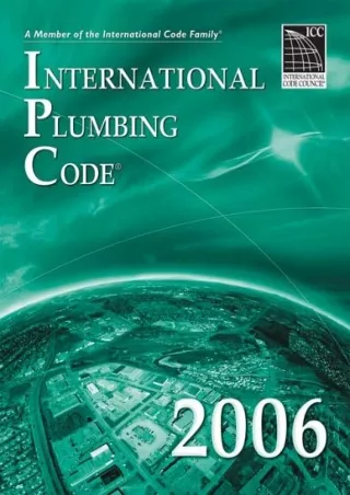 Read Ebook Pdf 2006 International Plumbing Code (International Code Council Series)