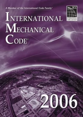 Pdf Ebook 2006 International Mechanical Code (International Code Council Series)