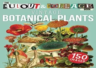 Read ebook [PDF] The Cut Out And Collage Book Vintage Botanical Plants: 150 High