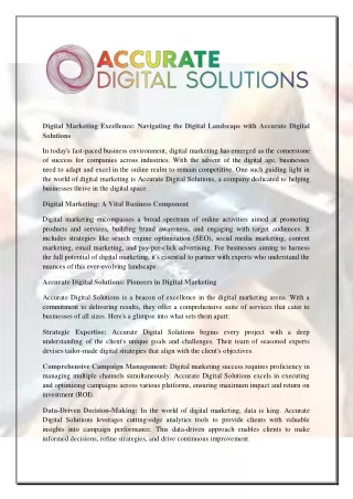 digital marketing excellence navigating