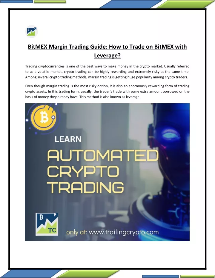 bitmex margin trading guide how to trade