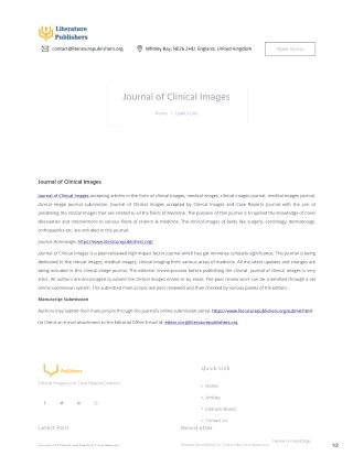 Journal of Clinical Images