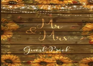 READ [PDF] Mr & Mrs Guest Book: Large Rustic Chic Guest Book for Wedding Recepti