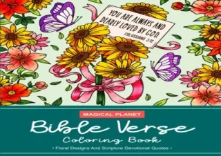 Download Book [PDF] Bible Verse Coloring Book: An Inspirational Christian Colori