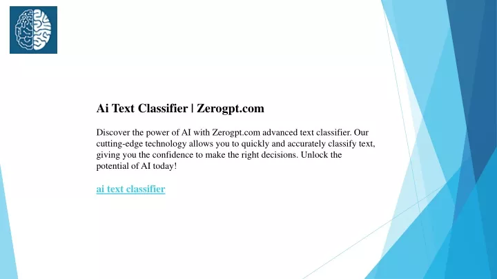 ai text classifier zerogpt com discover the power