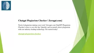 Chatgpt Plagiarism Checker  Zerogpt.com]