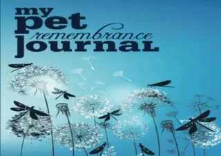 get [PDF] Download My Pet Remembrance Journal: forever in my heart