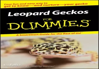 READ [PDF] Leopard Geckos For Dummies