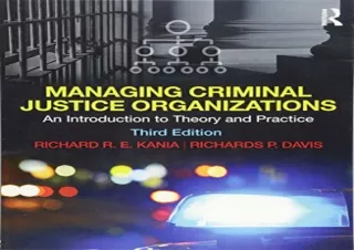 (PDF) Managing Criminal Justice Organizations: An Introduction to Theory and Pra