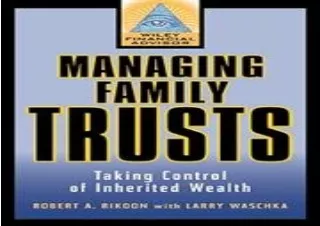 PDF Managing Family Trusts: Taking Control of Inherited Wealth Kindle