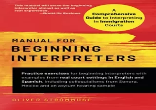 (PDF) Manual for Beginning Interpreters: A Comprehensive Guide to Interpreting i