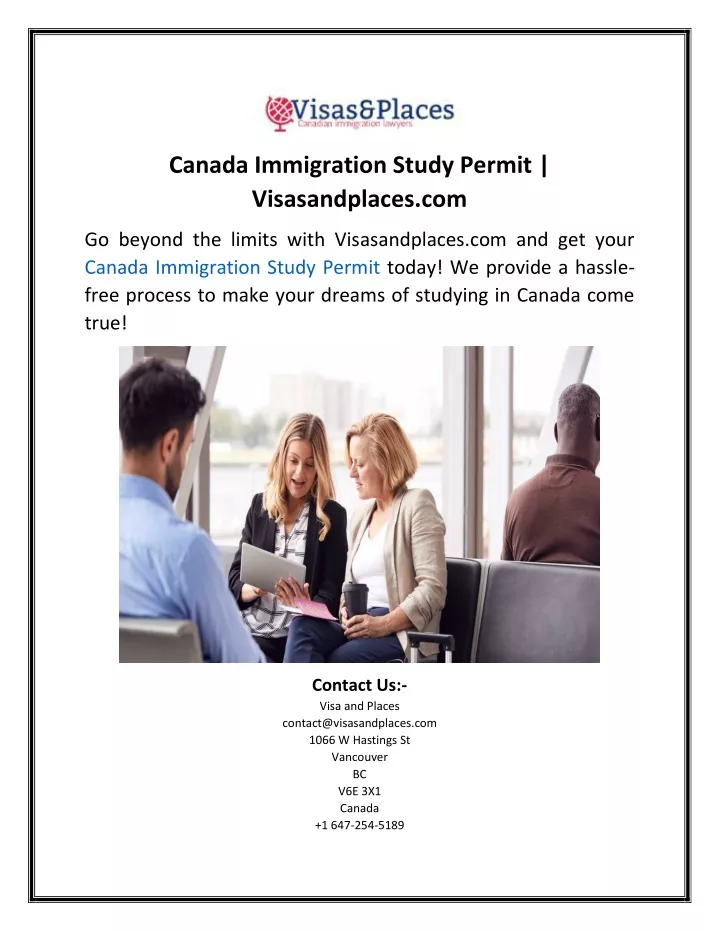 canada immigration study permit visasandplaces com