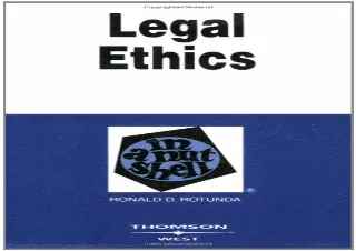 (PDF) Legal Ethics in a Nutshell (West Nutshell Series) Full
