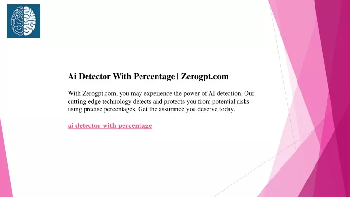 ai detector with percentage zerogpt com with