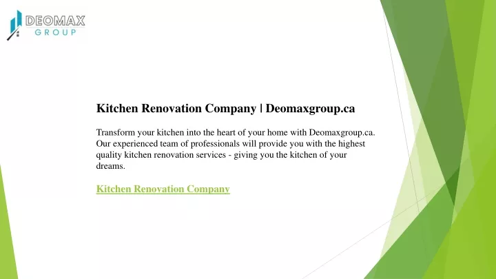 kitchen renovation company deomaxgroup