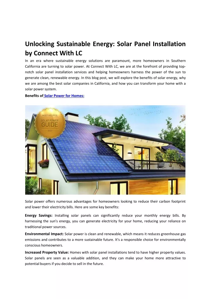 unlocking sustainable energy solar panel
